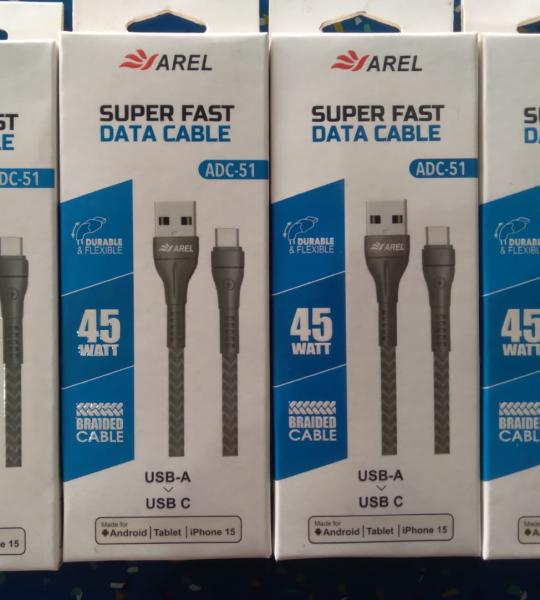 45 Watt Type C Data Cable with 6 months Guarantee